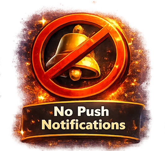 No push notifications icon illustration
