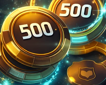 Promo code visual: rewards and bonus coins with premium casino glow
