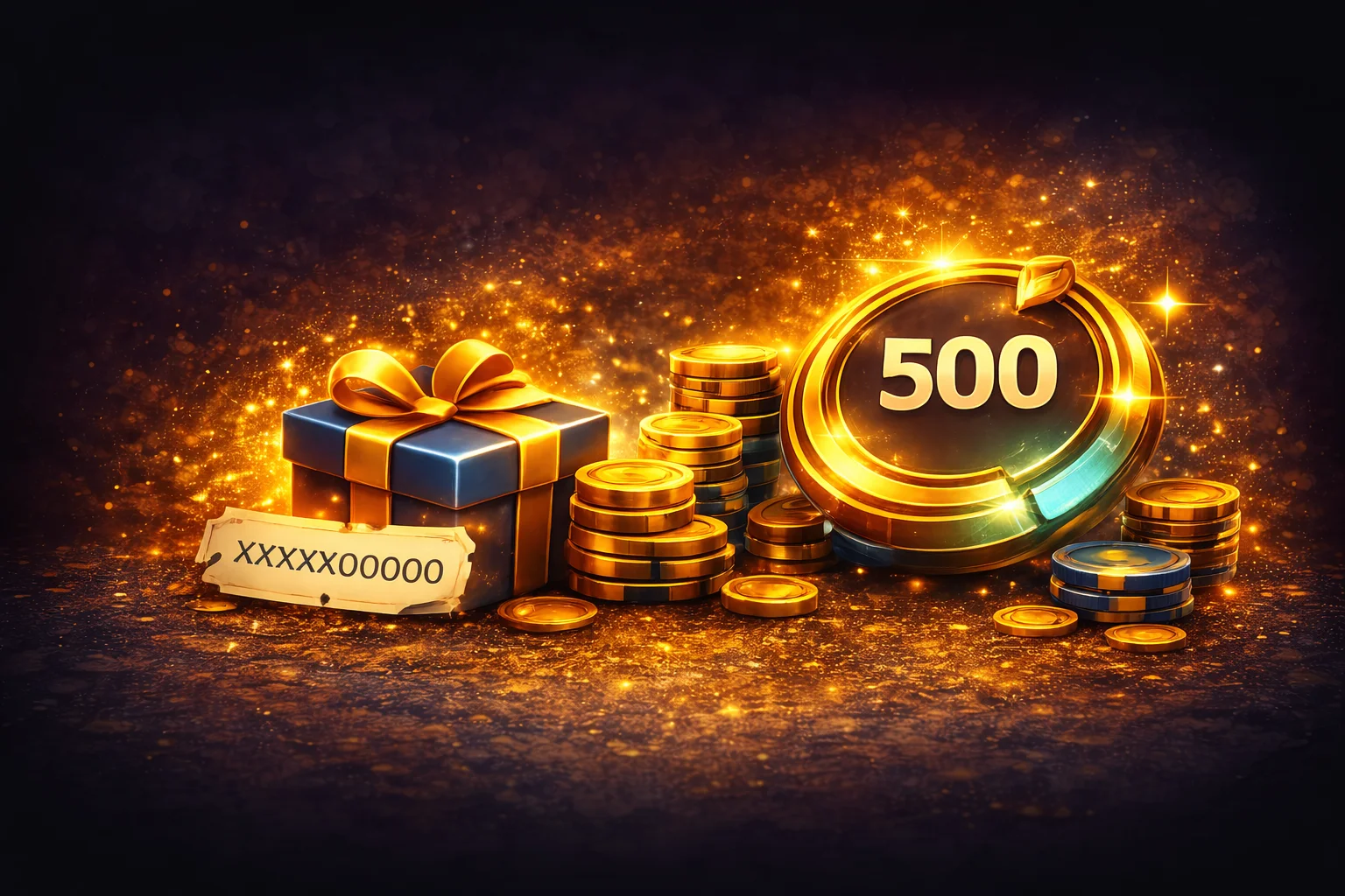 Call to action illustration: bonus rewards and casino chips