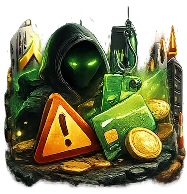 Quick nav illustration: scam concerns and common misunderstanding icons